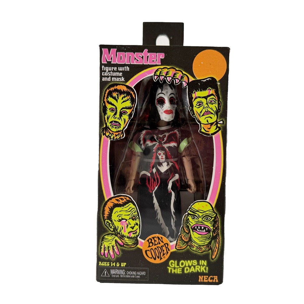 NECA Ben Cooper Monster Vampire Girl 5.5" Glows In The Dark Figure